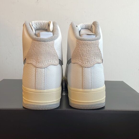 Nike Air Force 1 High Sculpt White Silver US Women 9/UK 6.5/EU 40.5(DC3590-101) - Picture 8 of 12